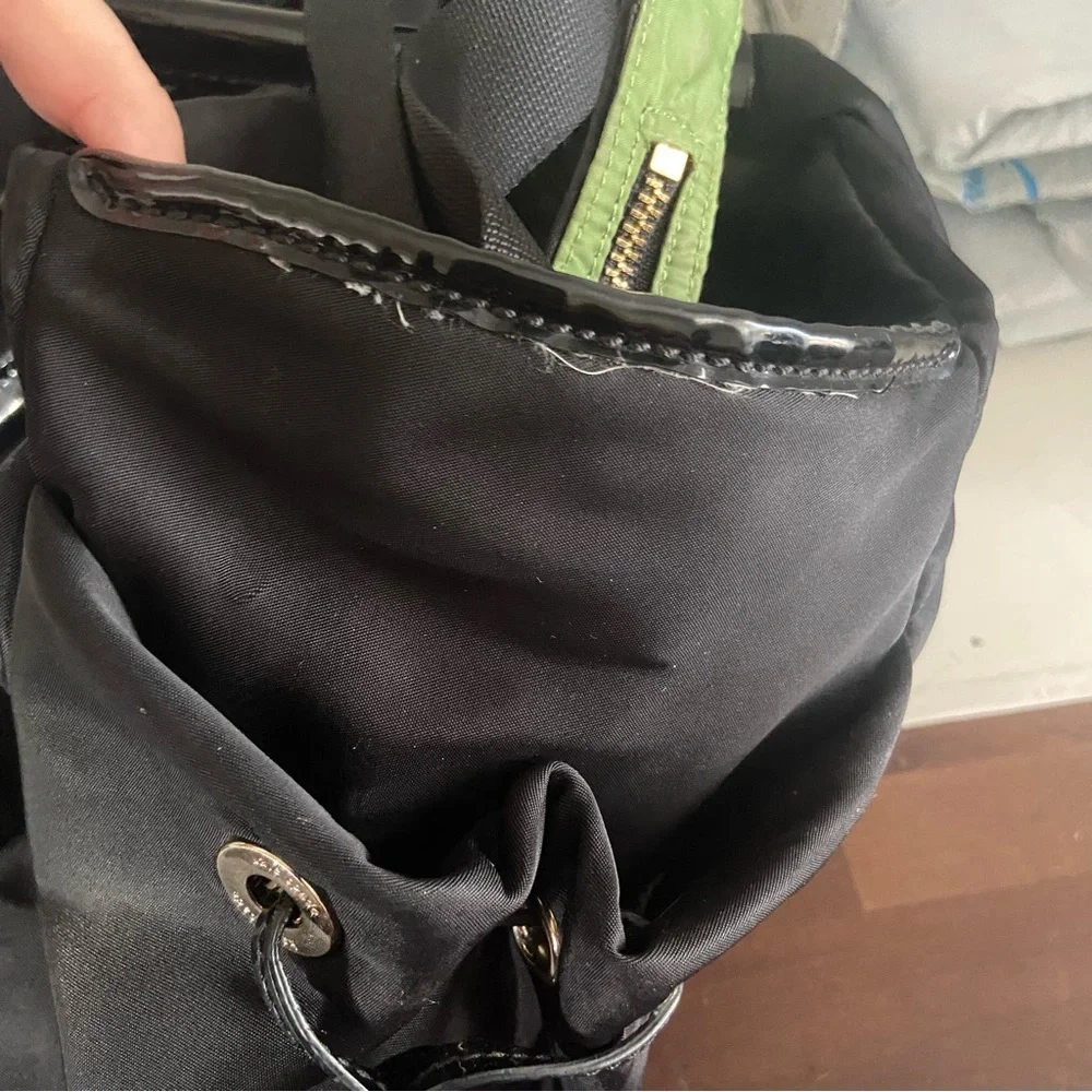 Kate Spade watson lane Stevie Nylon baby diaper bag Black Travel Bag Large